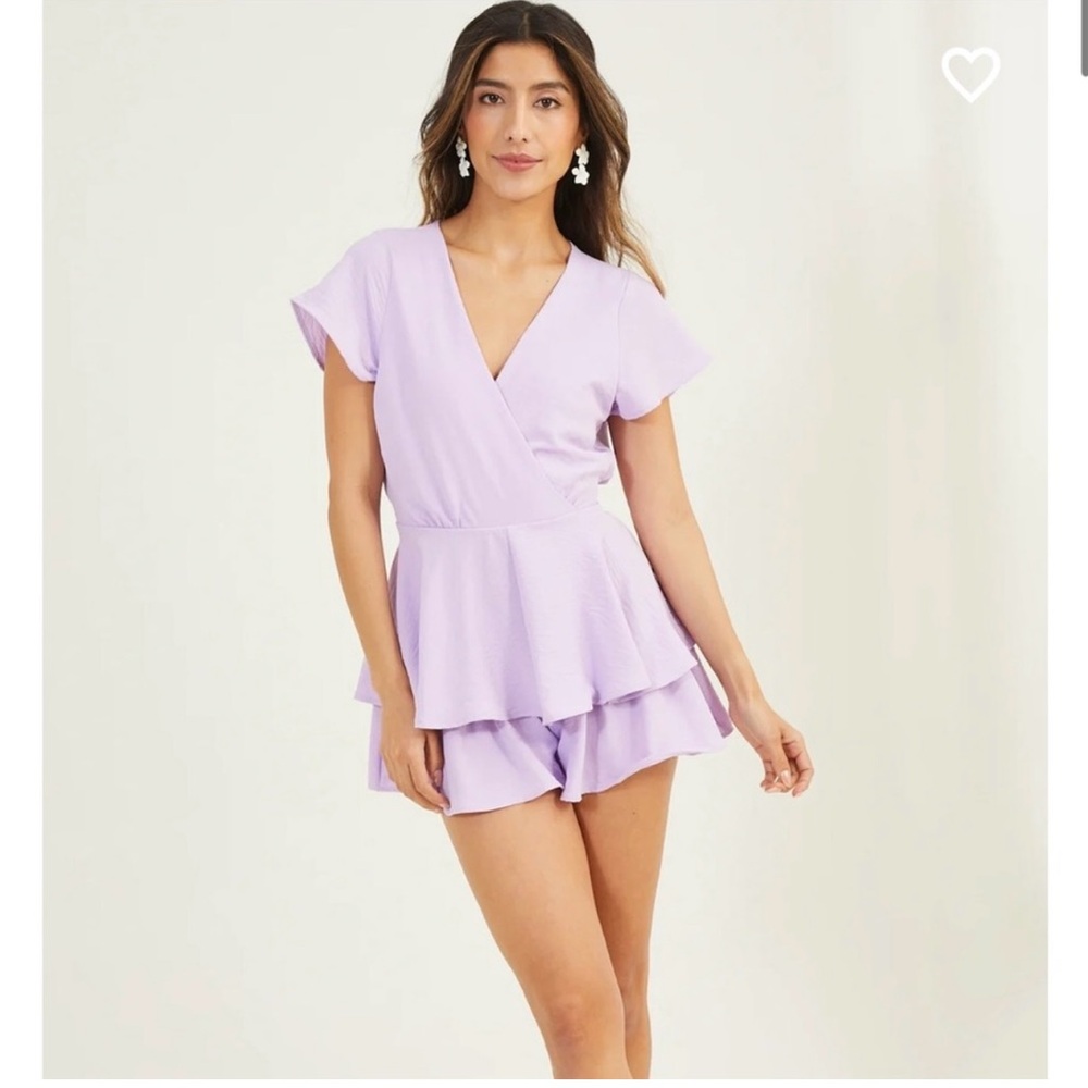 Lavender Altard State Ruffle Romper